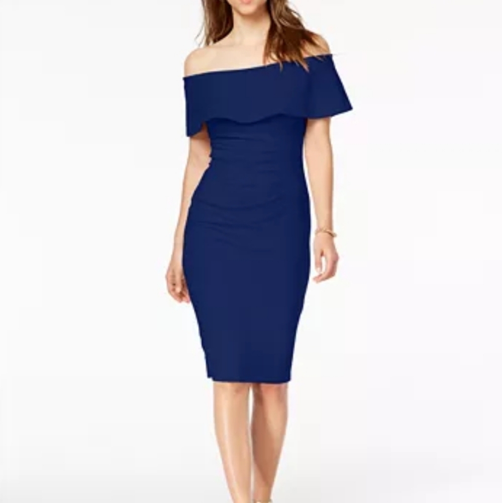 Off shoulder midi dress